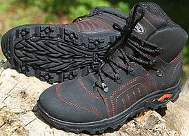 Ботинки летние ХСН "Страйкер" VIP (нубук) (камбрель+airtex) (черный) R 87355-40