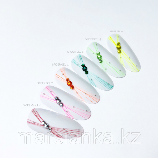 Гель-краска Lunail паутинка "Spider gel 6" красная 5мл