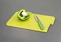 Доска + нож Slice&Store зеленая (Joseph Joseph, Англия)