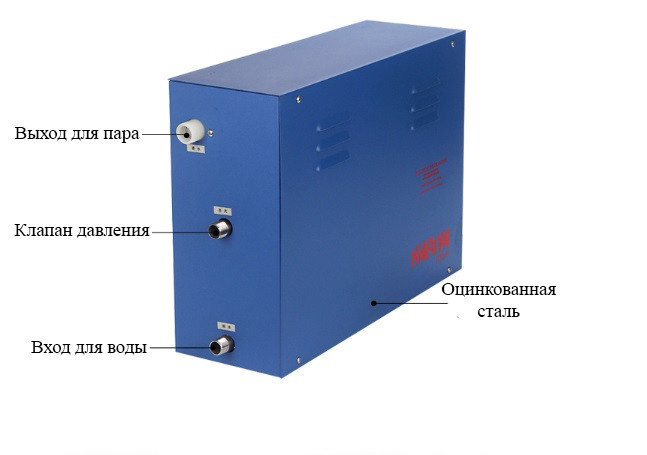 Парогенератор Hariva Steam 15 c пультом управления для Хаммама (Мощность 15 кВт, объем 10-16 м3) - фото 10 - id-p74446746