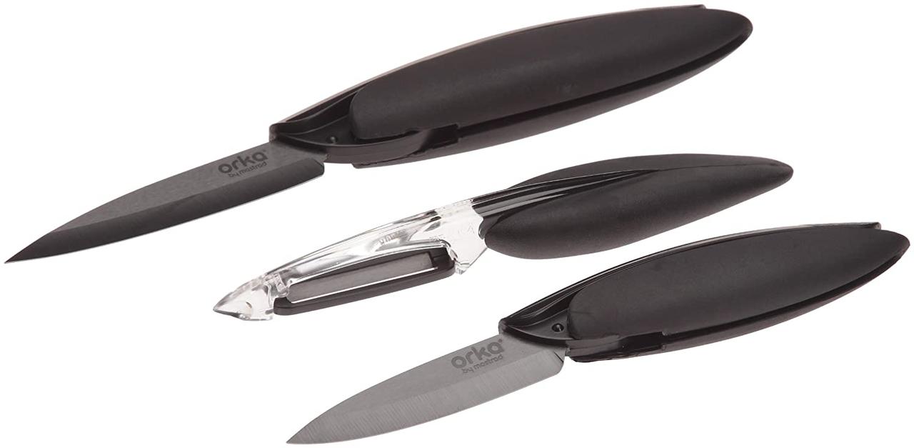 Набор керамических ножей 3 предм. черные (Mastrad, Франция) - фото 2 - id-p74447180