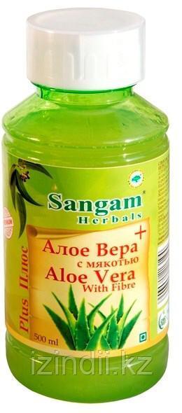 Натуральный сок Алоэ Вера с мякотью, Sangam Herbals, 500 мл