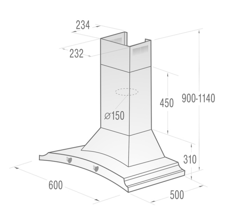 Вытяжка Gorenje DK63MCLB черный - фото 2 - id-p74456897