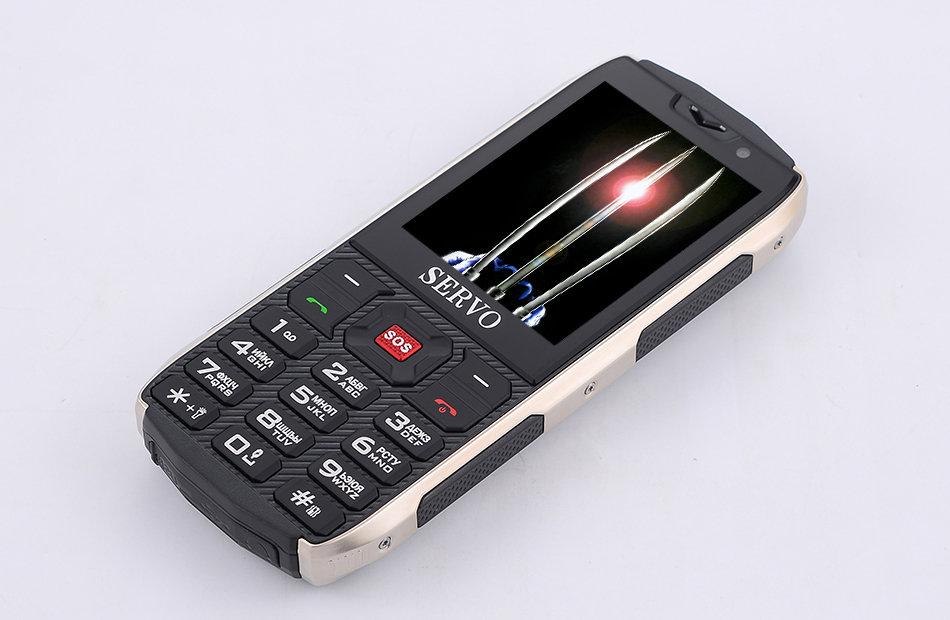 4-х симочный телефон в противоударном корпусе с мощным аккумулятором, фонариком и функцией PowerBank, Servo ID - фото 2 - id-p74458195