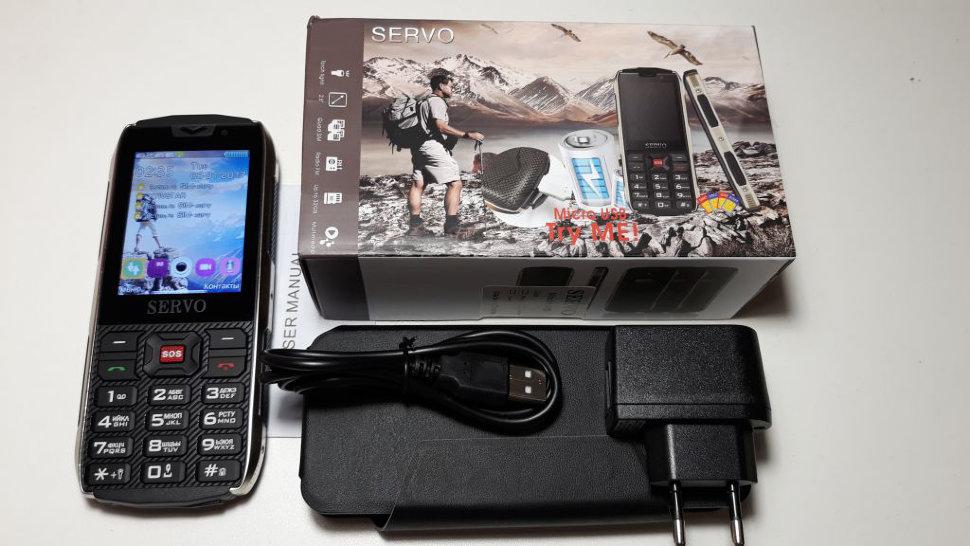 4-х симочный телефон в противоударном корпусе с мощным аккумулятором, фонариком и функцией PowerBank, Servo ID - фото 5 - id-p74458195