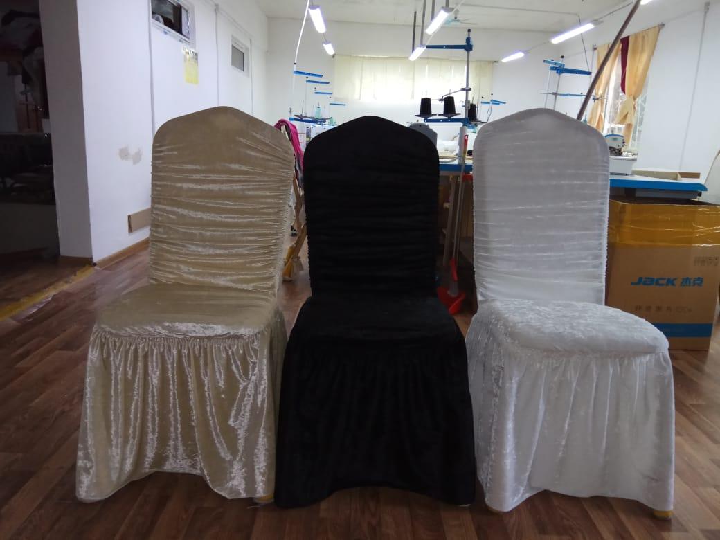 Чехлы для стульев из королевской велюровой ткани - фото 1 - id-p74377425