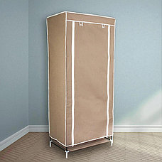 Шкаф тканевый для одежды, цвет бежевый, фото 2