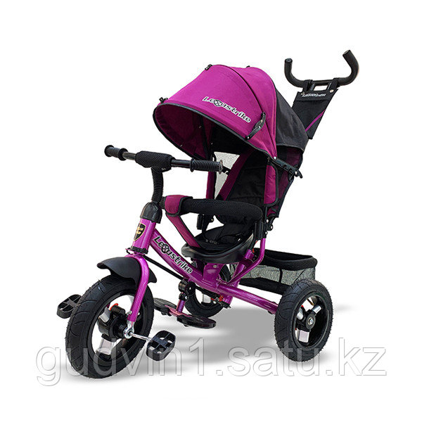 Велосипед 3-х колесный с ручкой управления Lexus Trike, малиновый 01-12576