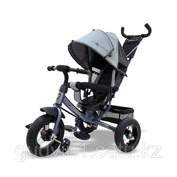 Велосипед 3-х колесный с ручкой управления Lexus Trike серый 01-12573