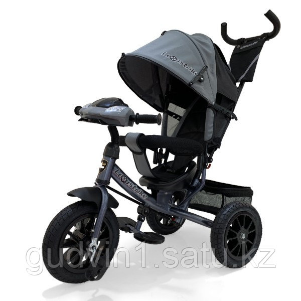 Велосипед 3-х колесный Lexus Trike с музыкальной панелью, серый 01-12577