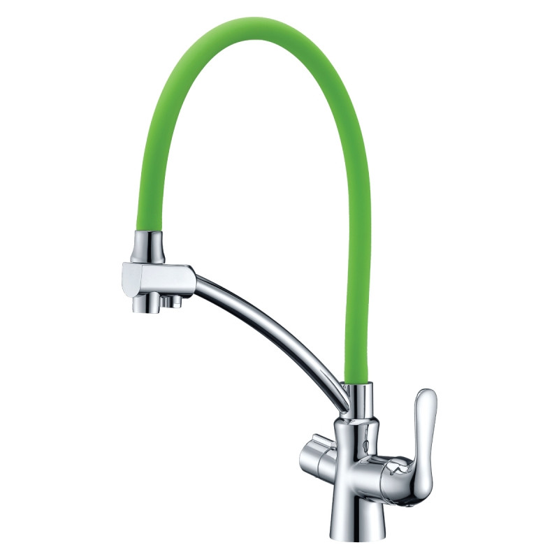 Смеситель Lemark Comfort LM3070C-Green для кухни с подключением к фильтру с питьевой водой - фото 1 - id-p74478298