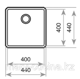 Кухонная мойка под столешницу Teka BE LINEA RS15 40.40 - фото 2 - id-p74478643