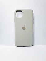 Защитный чехол для iPhone 11 Pro Max Soft Touch силиконовый, светло-серый