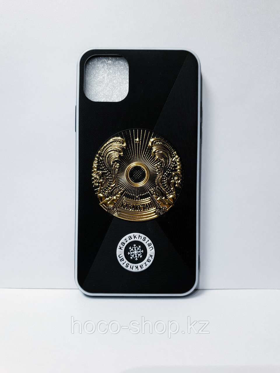 Кожаный чехол Казахстан iPhone 11 Pro Max - фото 1 - id-p74481449