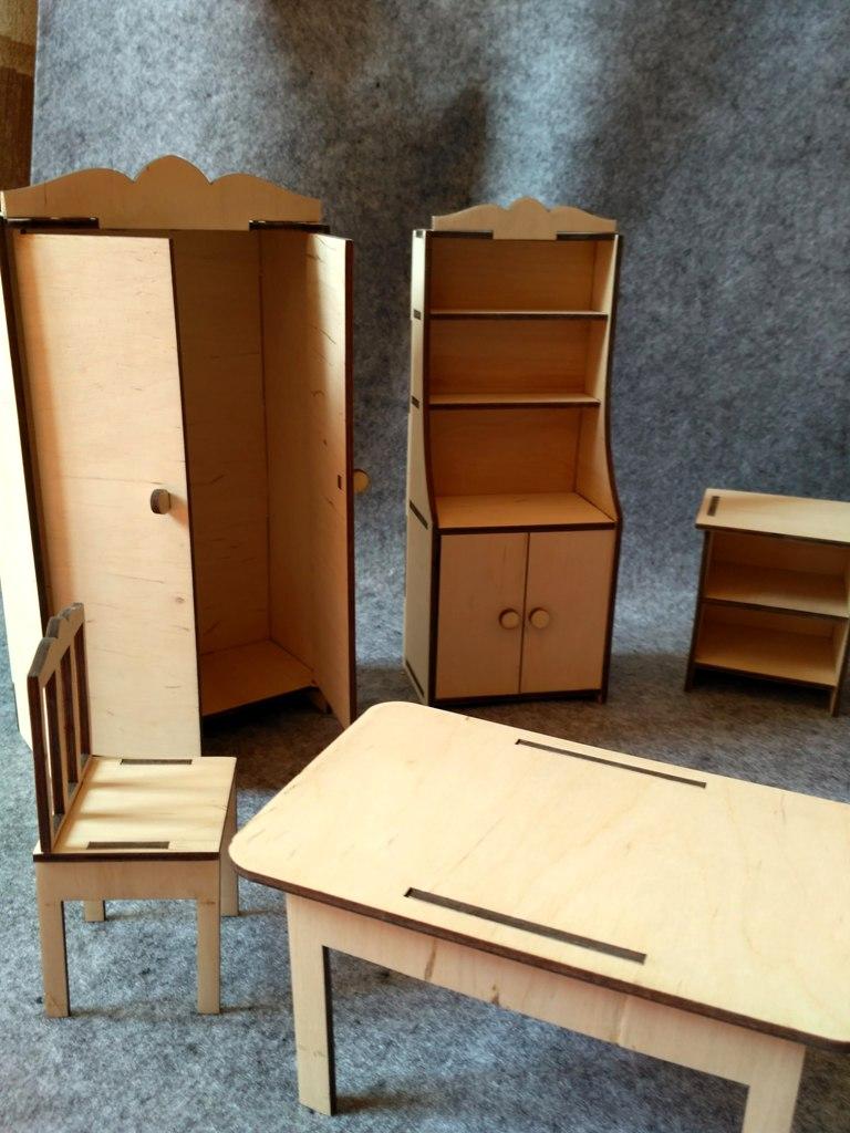 Кукольная ЭКО мебель (10 предметов) - фото 2 - id-p74482728