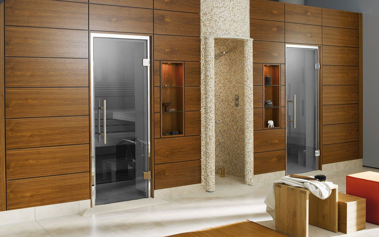 Дверь для турецкой бани Andres Lux Bronze (Серый) - фото 3 - id-p74465272