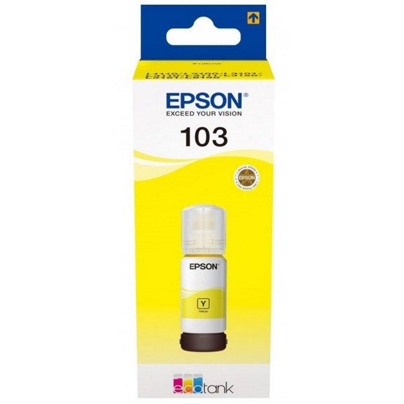 Чернила Epson 103 Yellow для L3100/L3101/L3110/L3150 C13T00S44A - фото 1 - id-p74484621