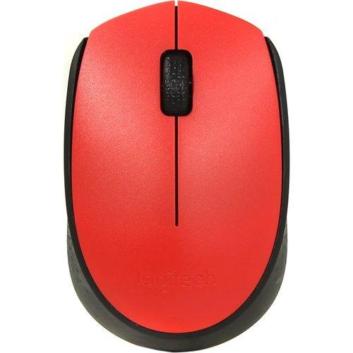 Logitech 910-004641 M171 мышь беспроводная Red