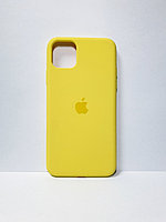 Защитный чехол для iPhone 11 Soft Touch силиконовый, желтый