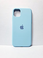 Защитный чехол для iPhone 11 Soft Touch силиконовый, голубой