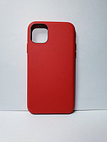 Кожаный защитный чехол для iPhone 11 красный