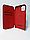 Кожаный защитный чехол-книжка для iPhone 11 "XO", красный, фото 2