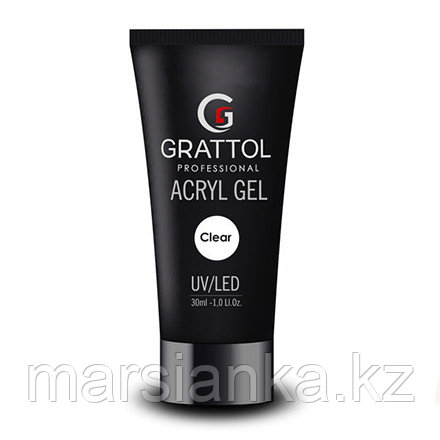 ACRYL GEL Clear Grattol, 30мл, фото 2