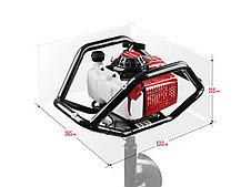 Мотобур (бензобур), d=60-300 мм, 71 см3, 2 оператора, ЗУБР, фото 2