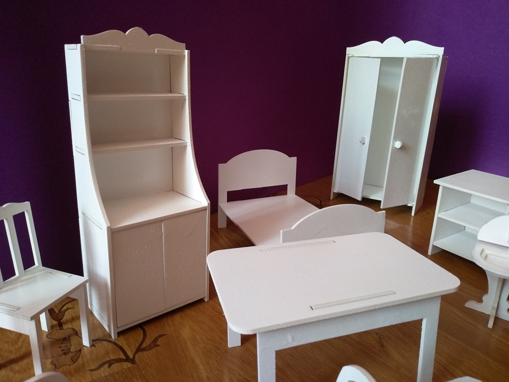 Кукольная мебель (9 предметов) - фото 3 - id-p74505548