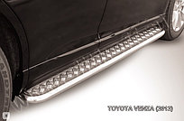 Защита порогов d57 с листом усиленная Toyota Venza (2013)