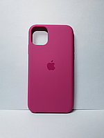 Защитный чехол для iPhone 11 Pro Soft Touch силиконовый, темно розовый