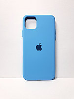 Защитный чехол для iPhone 11 Pro Soft Touch силиконовый, голубой