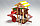 Детская площадка Савушка 18 с игровой башней, винтовой горкой, альпинистской и шведской стенкой, песочницей, фото 4