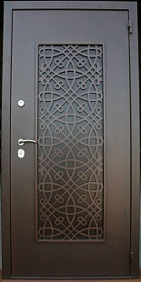 Входная дверь "Щит-эксклюзив" с элементами лазерной резки - фото 1 - id-p74565305