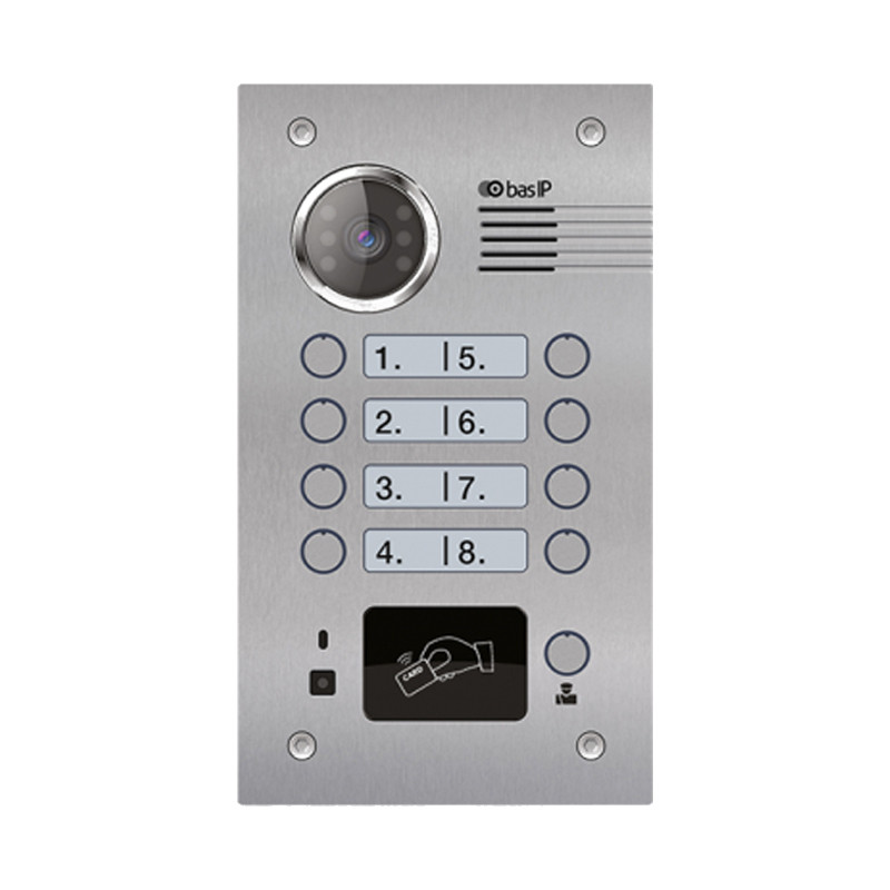 Вызывная панель на 8 абонентов BA-08B SILVER