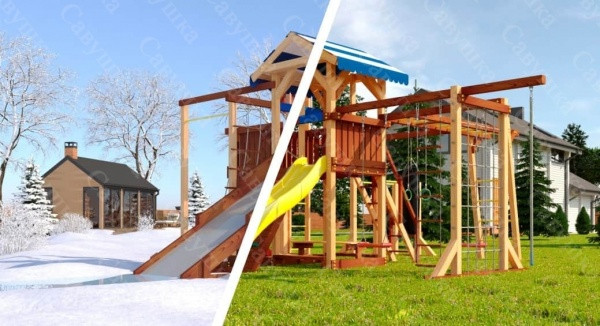 Детская площадка Савушка "4 сезона" - 10 заказать в Алматы от Batr.kz ️