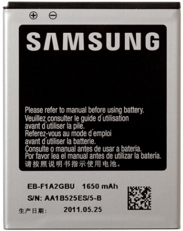 Батарея для Samsung Galaxy S2 I9100 (EB-F1A2GBU, 1650mAh)