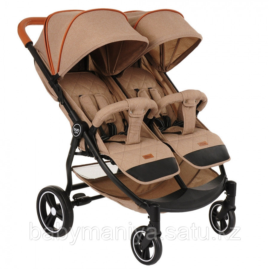 Коляска для двойни Pituso Duocity Beige/Бежевый