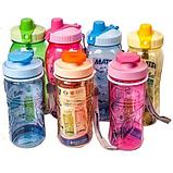 Бутылка питьевая для воды с поилкой MATSU [350, 500, 1000 мл] (Розовый / 500 мл), фото 2