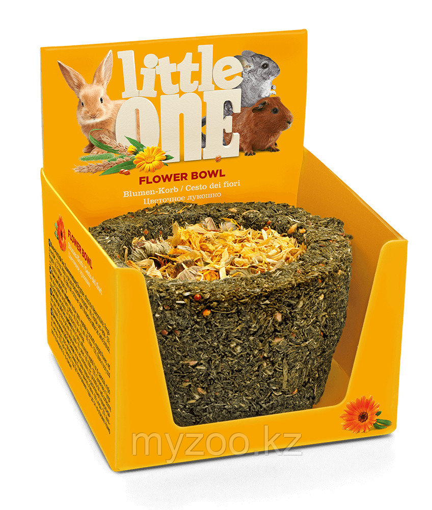 Little one Цветочное лукошко 120 гр. |Лакомство для всех видов грызунов|