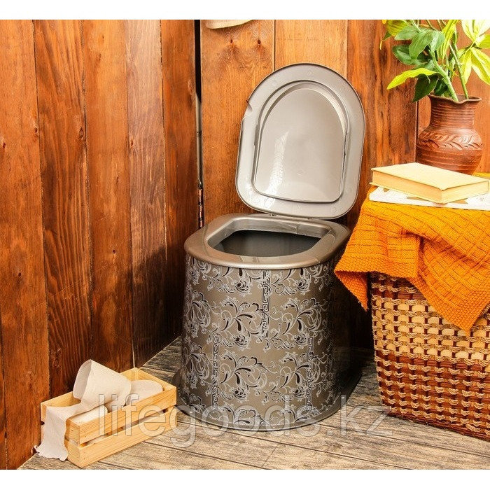 Унитаз - стульчак для дачного туалета "Люкс" пластиковый, М3024 - фото 1 - id-p74873662