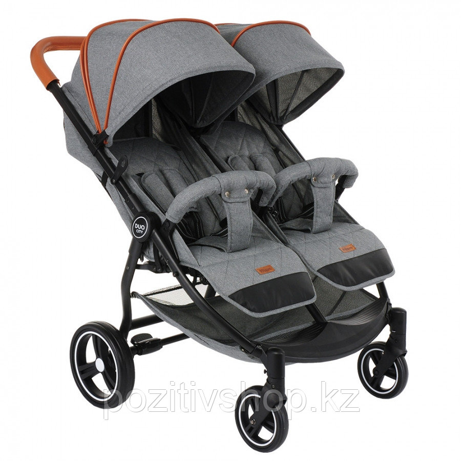 Коляска для двойни Pituso Duocity Т1-Grey