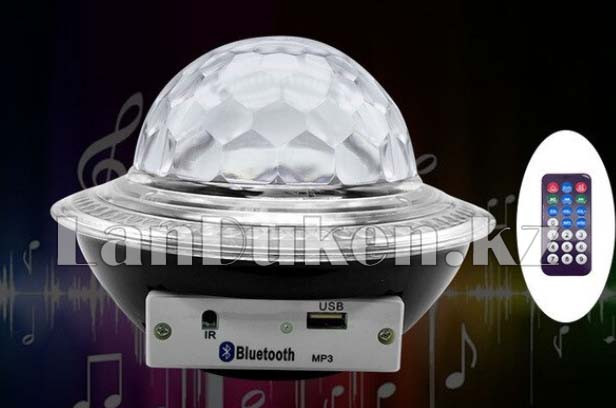 Диско-шар светодиодный LED Ufo летающая тарелка с функцией bluetooth и mp3 - фото 2 - id-p74887038