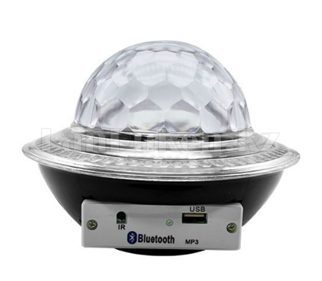 Disko-shar svetodiodnyj LED Ufo letayushchaya tarelka s funkciej bluetooth i mp3