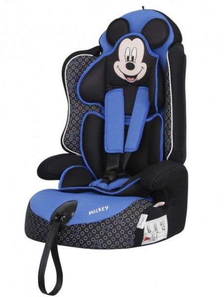 Автокресло SIGER "Драйв" серия Disney Микки Маус контур синий, гр.1/2/3, 9-36 кг