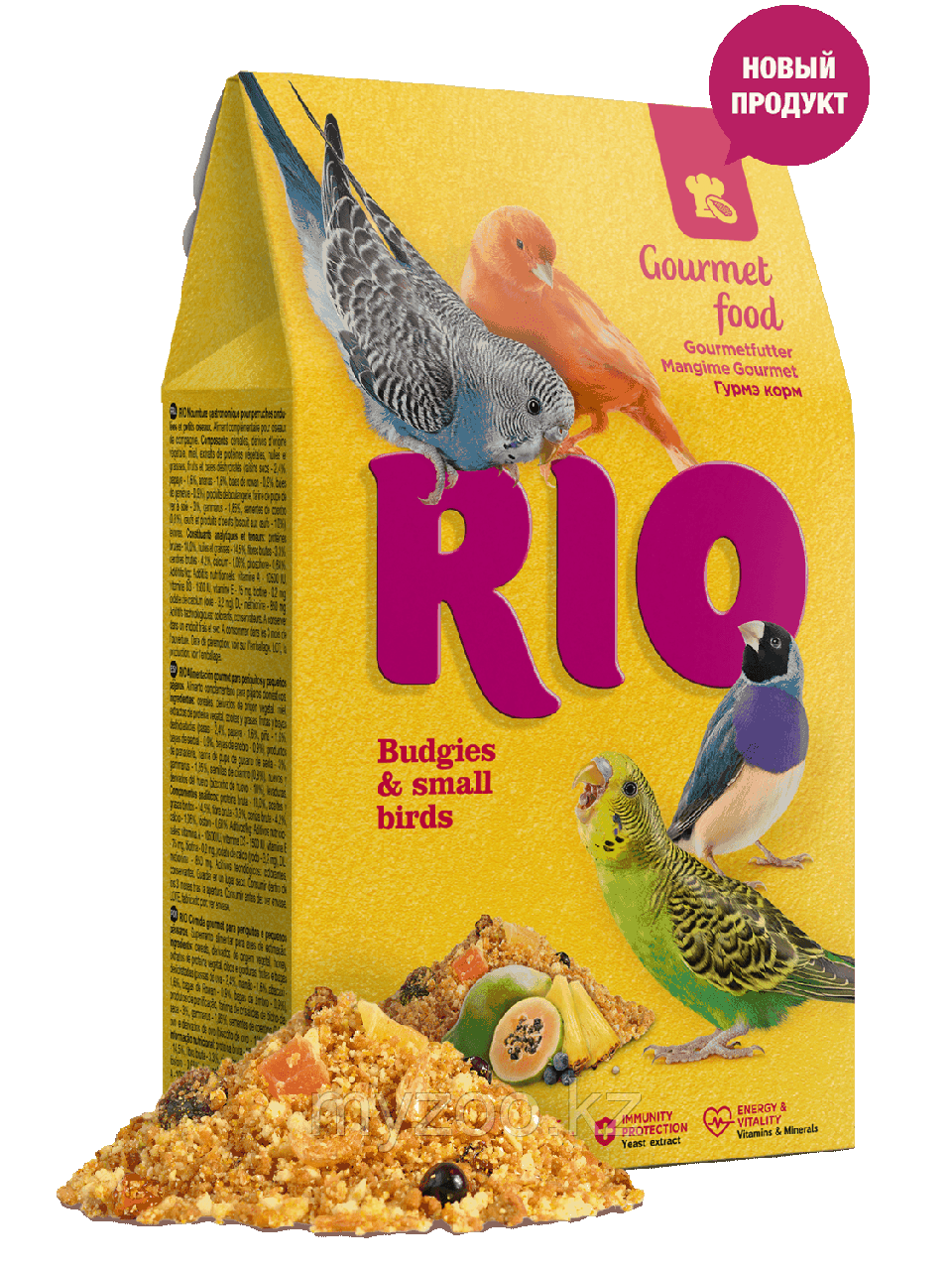 Rio Гурмэ корм для волнистых попугаев и мелких птиц, 250гр - фото 1 - id-p74887762
