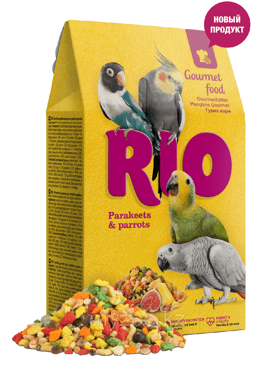Rio Гурмэ корм, 250 гр. |для средних и крупных попугаев|