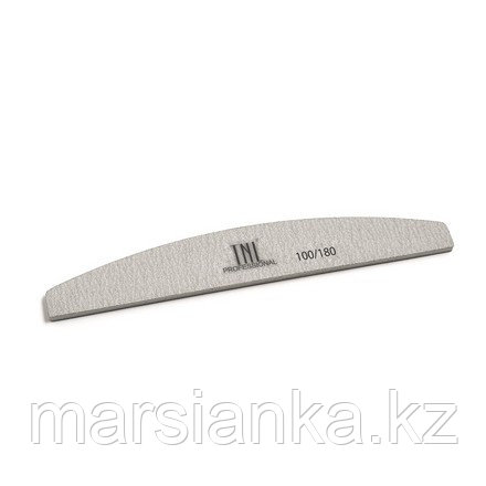 Пилка для ногтей "лодочка" 100/180 TNL, серая, фото 2