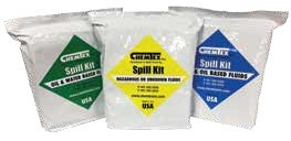 Набор SPILL KIT в пакете из фольги, впитывает 19L/5Gal разлива нефтепродуктов
