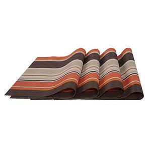 Комплект из 4-х сервировочных ковриков, цвет оранжевый, фото 2